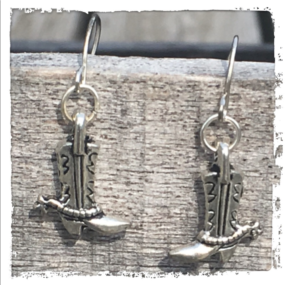 - Cowboy Boot Fishhook Earrings! NEW!